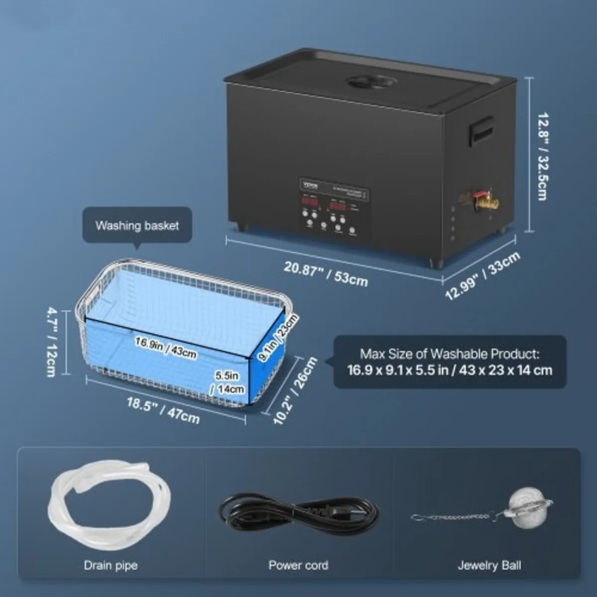 30L Sonic Cleaner, 600W Digital Ultrasonic Cleanin - Image 4