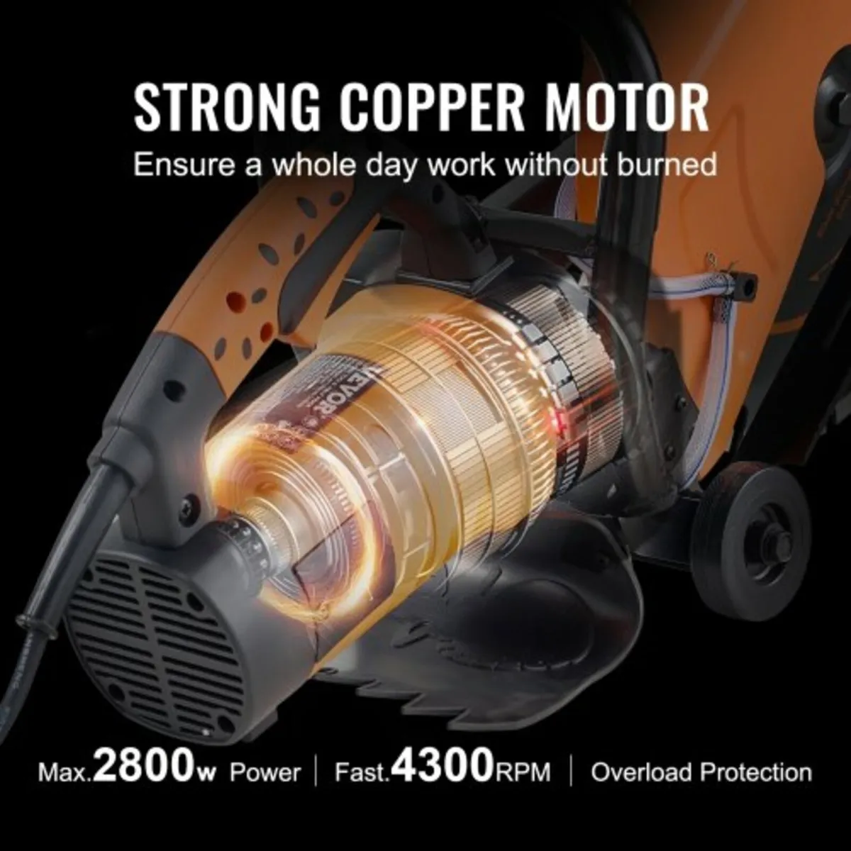 14"/35.6 cm Electric Concrete Saw Wet/Dry Saw Cutt - Image 4