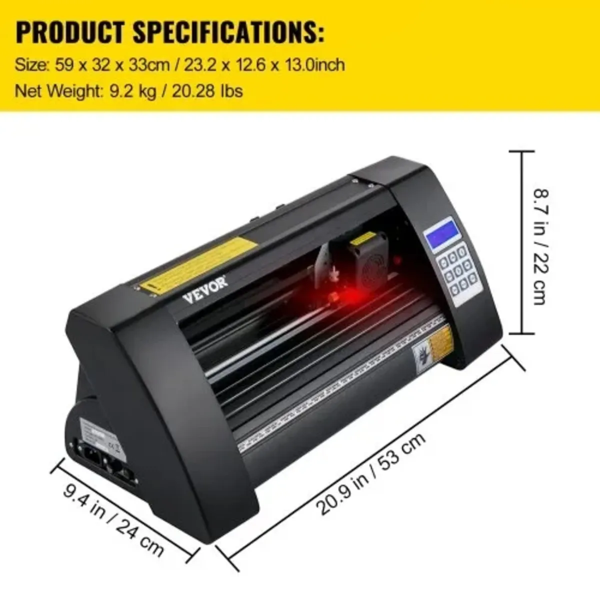 Vinyl Cutter, 375mm Vinyl Plotter, LED Screen Plot - Image 3