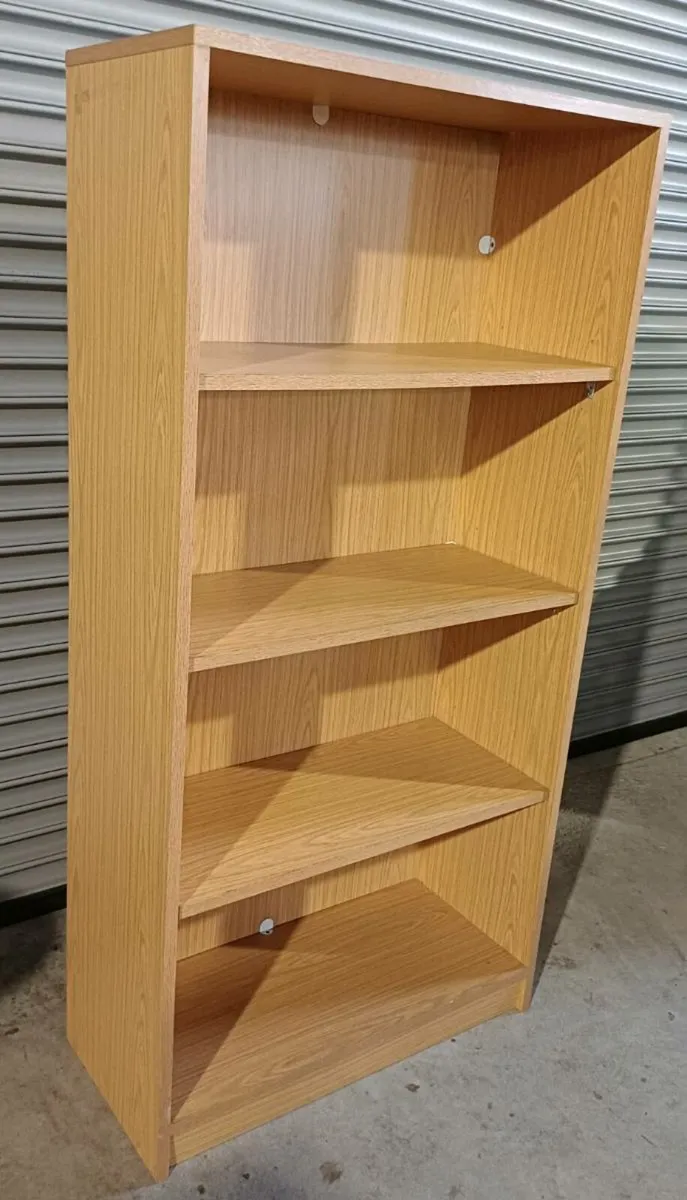 Oak Wooden Bookcase Cabinet - Image 2