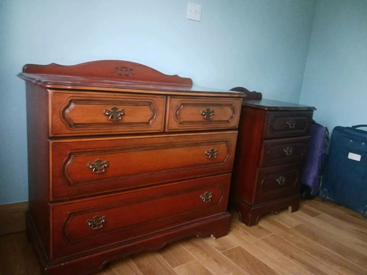 Bedside locker and Dresser - Image 1
