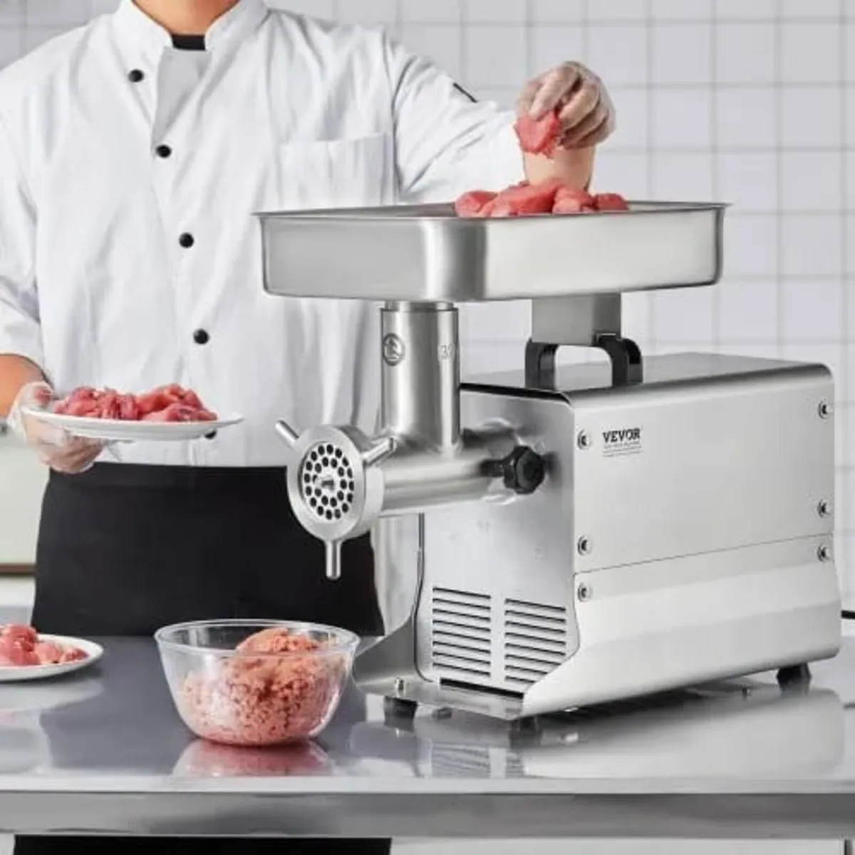 Meat Grinder, 21 Lbs/Min Capacity Electric Meat Gr - Image 2