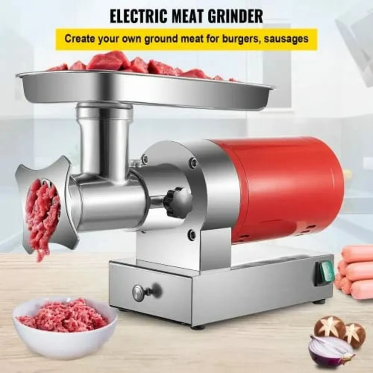 Electric Meat Grinder, 661 Lbs/Hour 1100 W Meat Gr - Image 2
