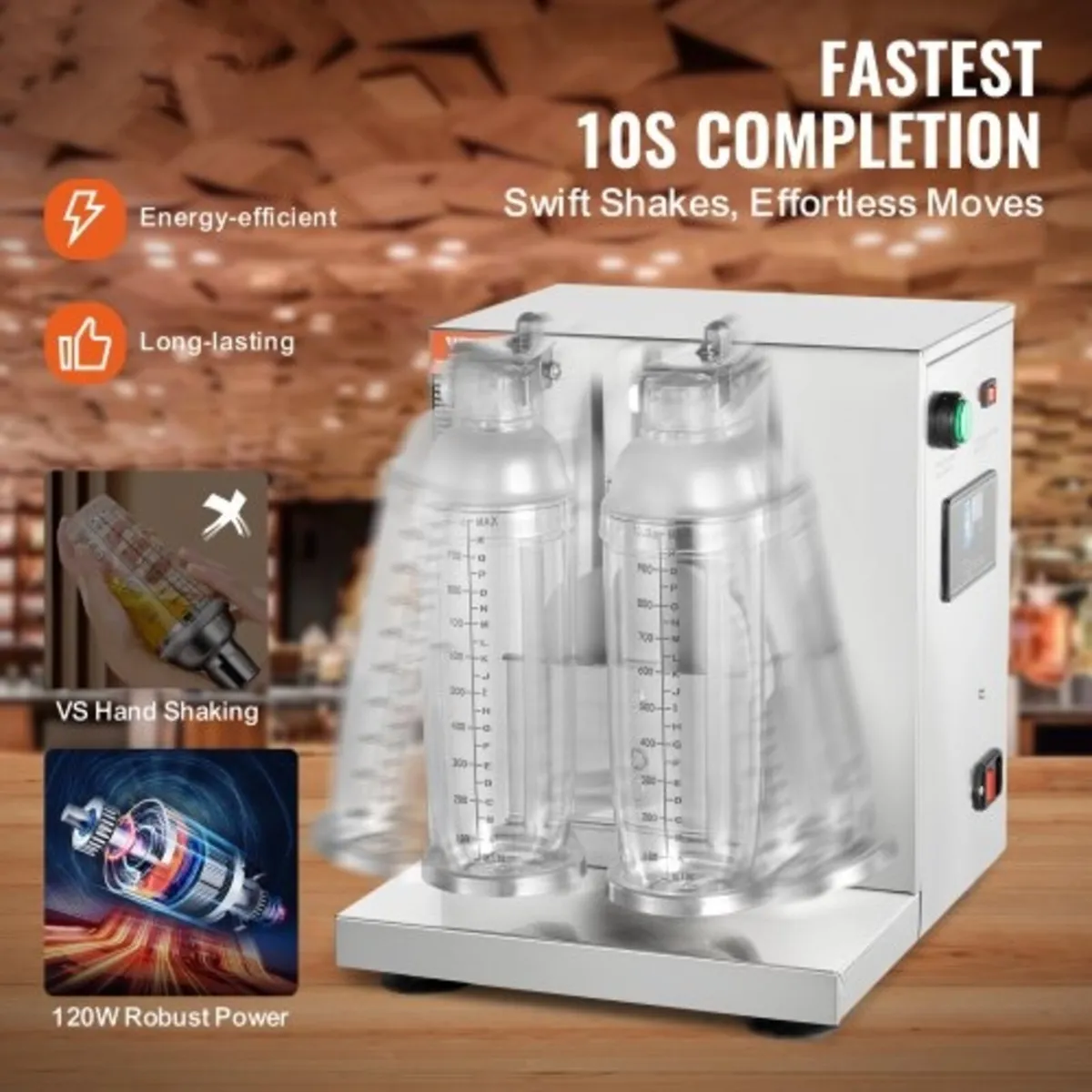 Milkshake Maker Machine, 120W Commercial Milk Tea - Image 2