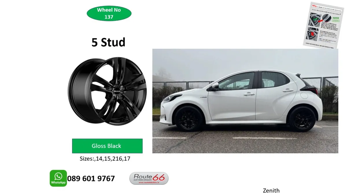 PEUGEOT PARTNER ,CITROEN BERIINGO , ALLOY WHEELS - Image 3