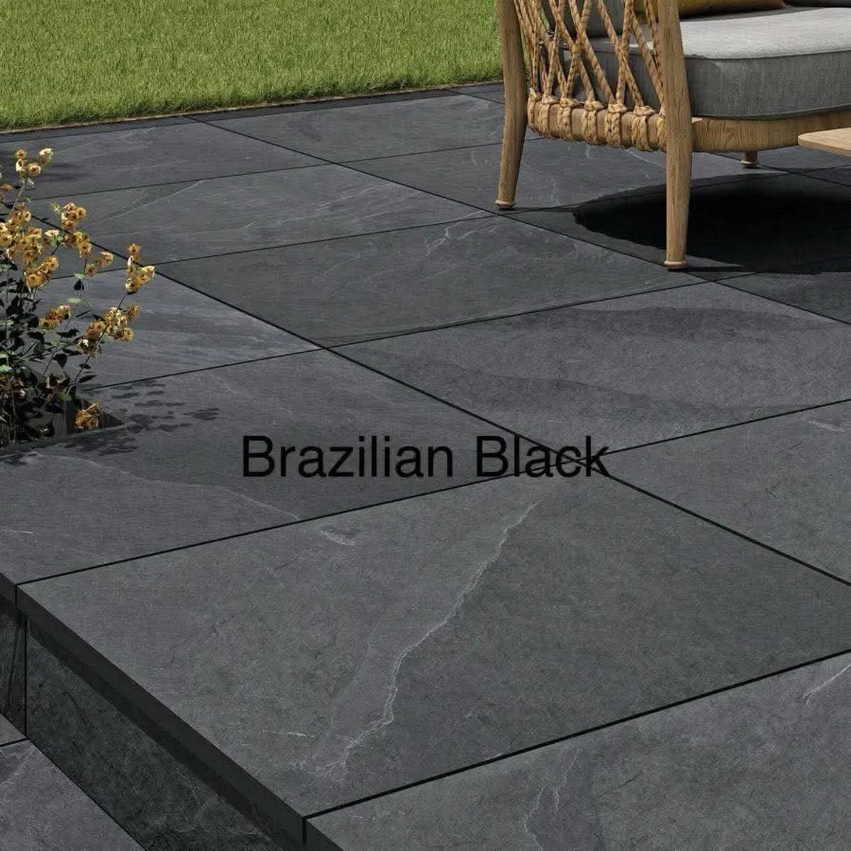 Brazilian black porcelain paving 600x900 20m2 - Image 1