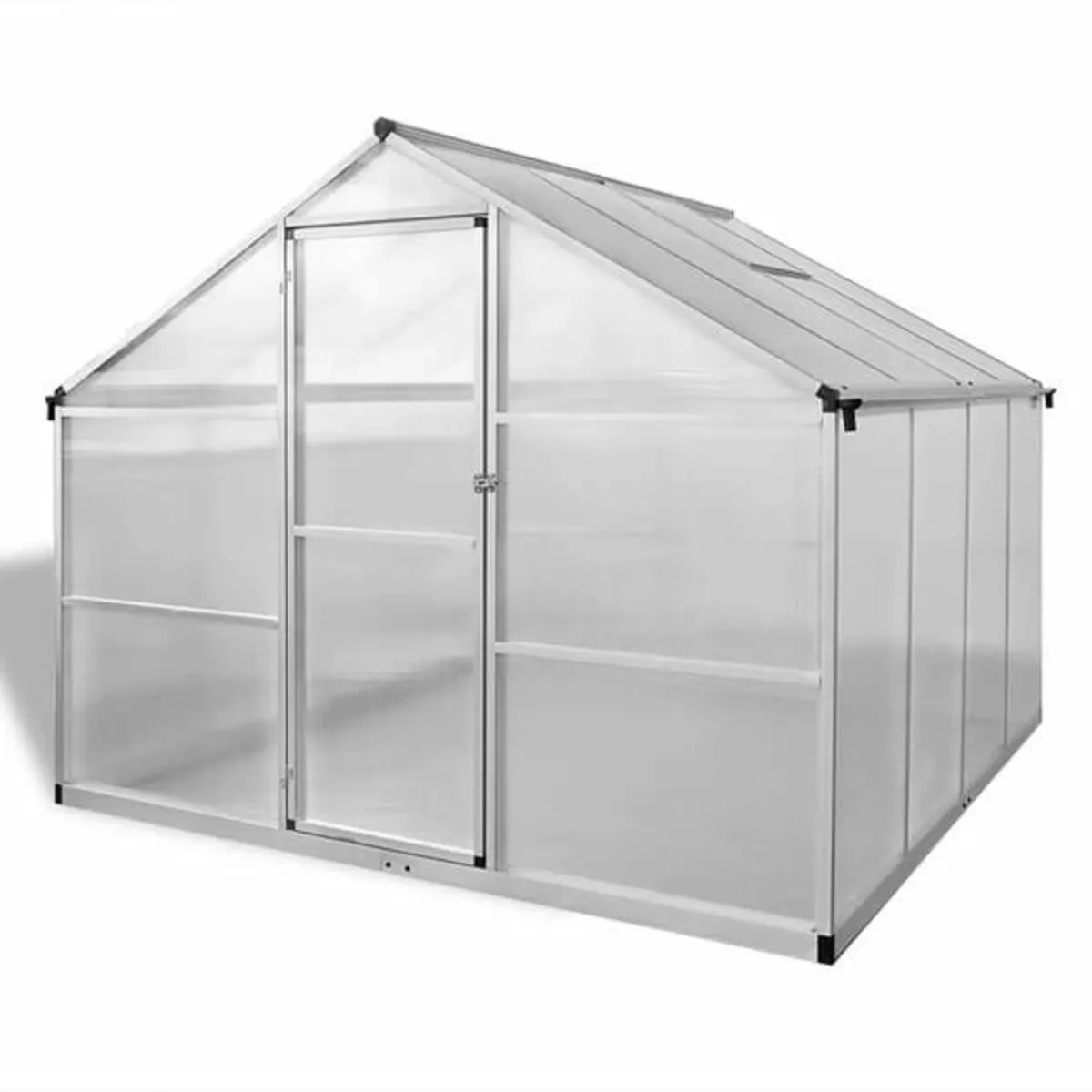 Aluminium Greenhouse with Base Frame 6.05 m² - Image 2