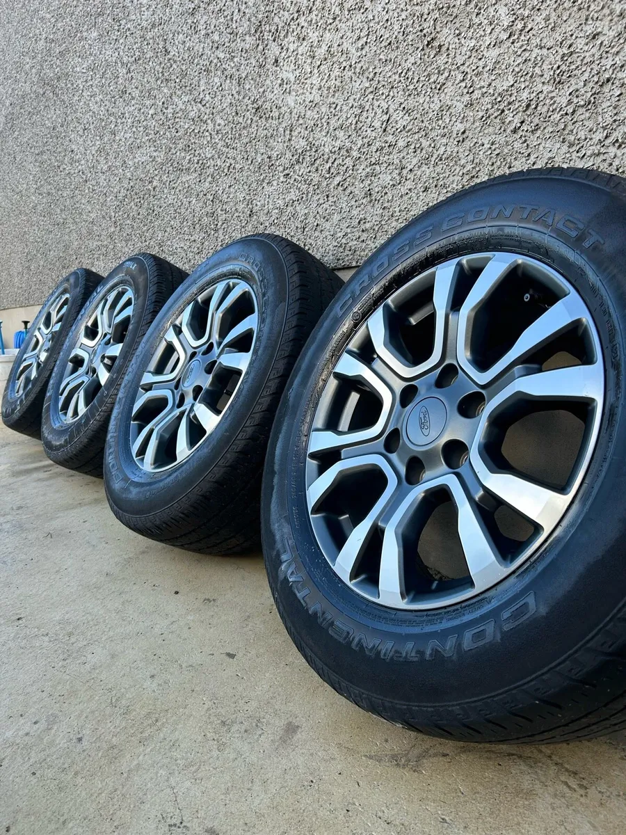 18” GENUINE FORD RANGER ALLOY WHEELS & TYRES - Image 1