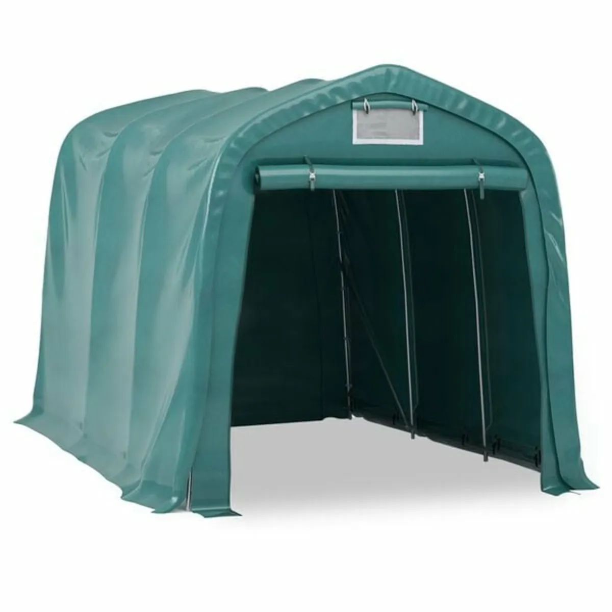 Garage Tent PVC 2.4x3.6 m Green - Image 1