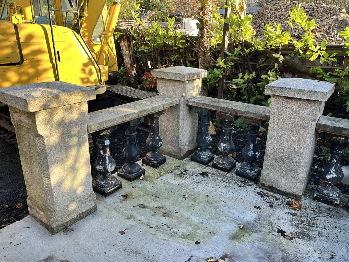 Granite walling and cast balusters - Image 1