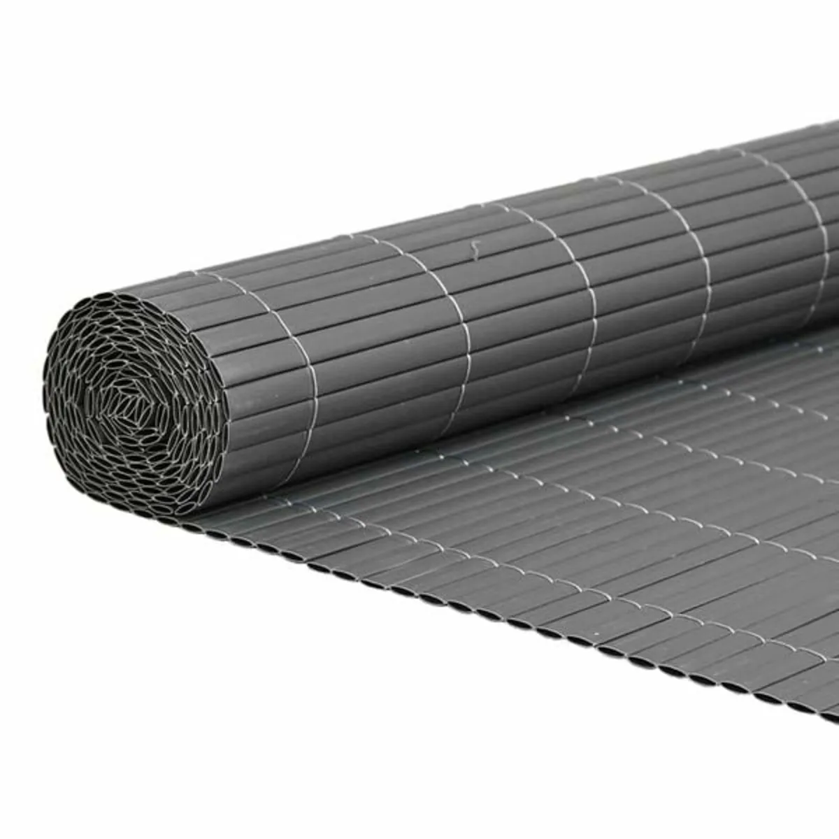 Garden Fence Double-Sided Grey 1.8x5 m PVC - Image 1