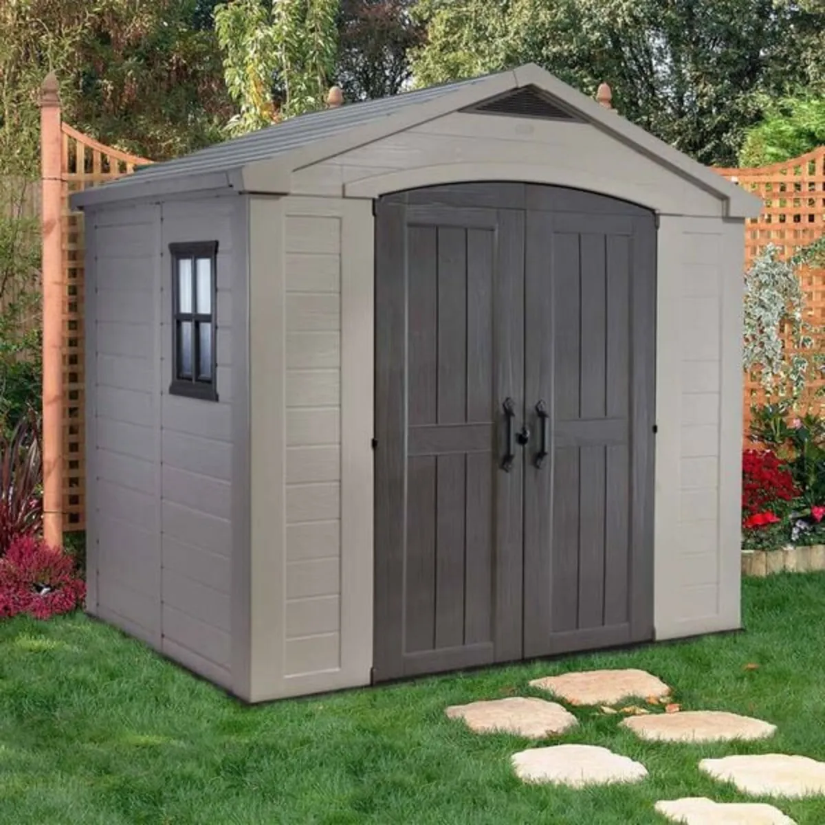 Garden Shed Factor 86 Beige - Image 1