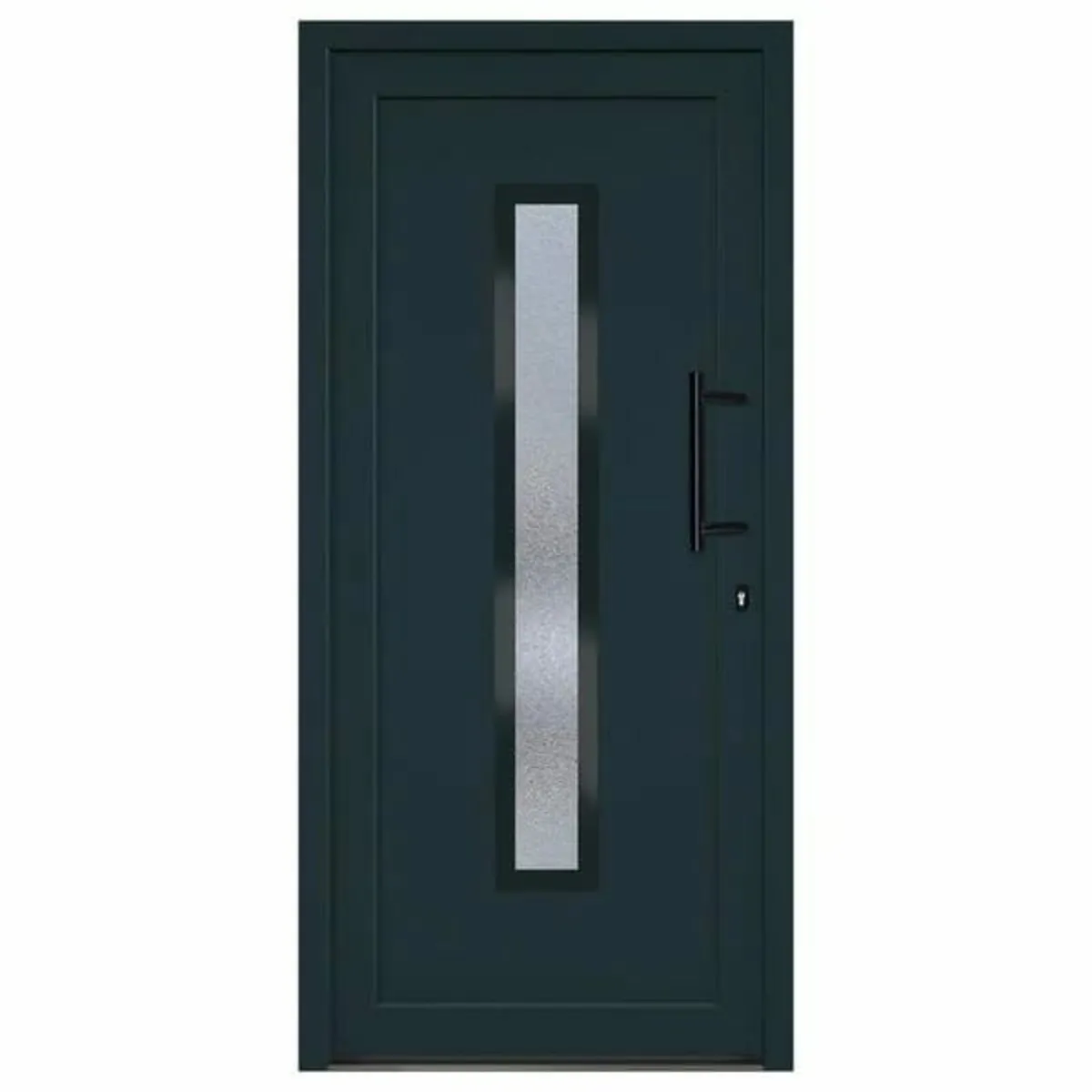 Front Door Anthracite 98x208 cm PVC - Image 1