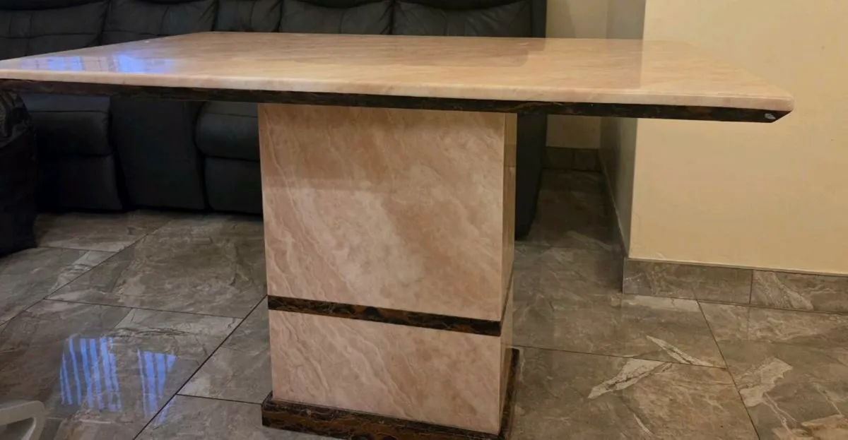 Marble Dinner Table - Image 1