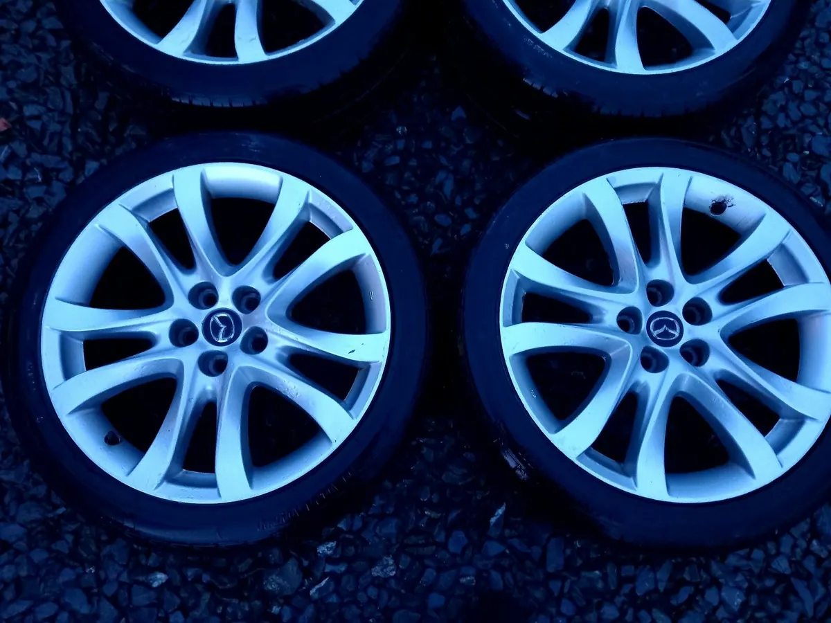 19inch 5x114.3 Genuine Alloys Like New Tyres - Image 2