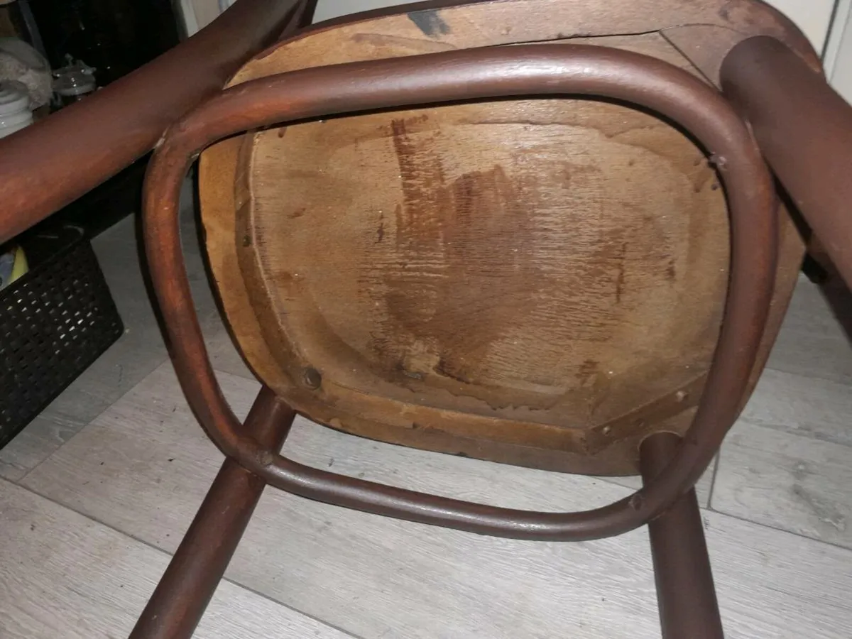 Antique bent wood chair - Image 2