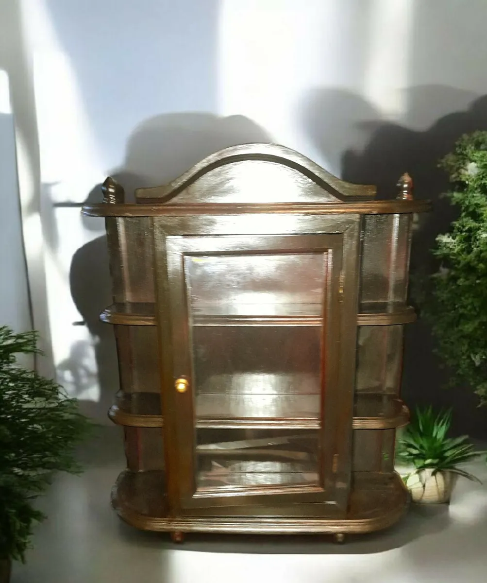 Wooden curio cabinet 50x45cm