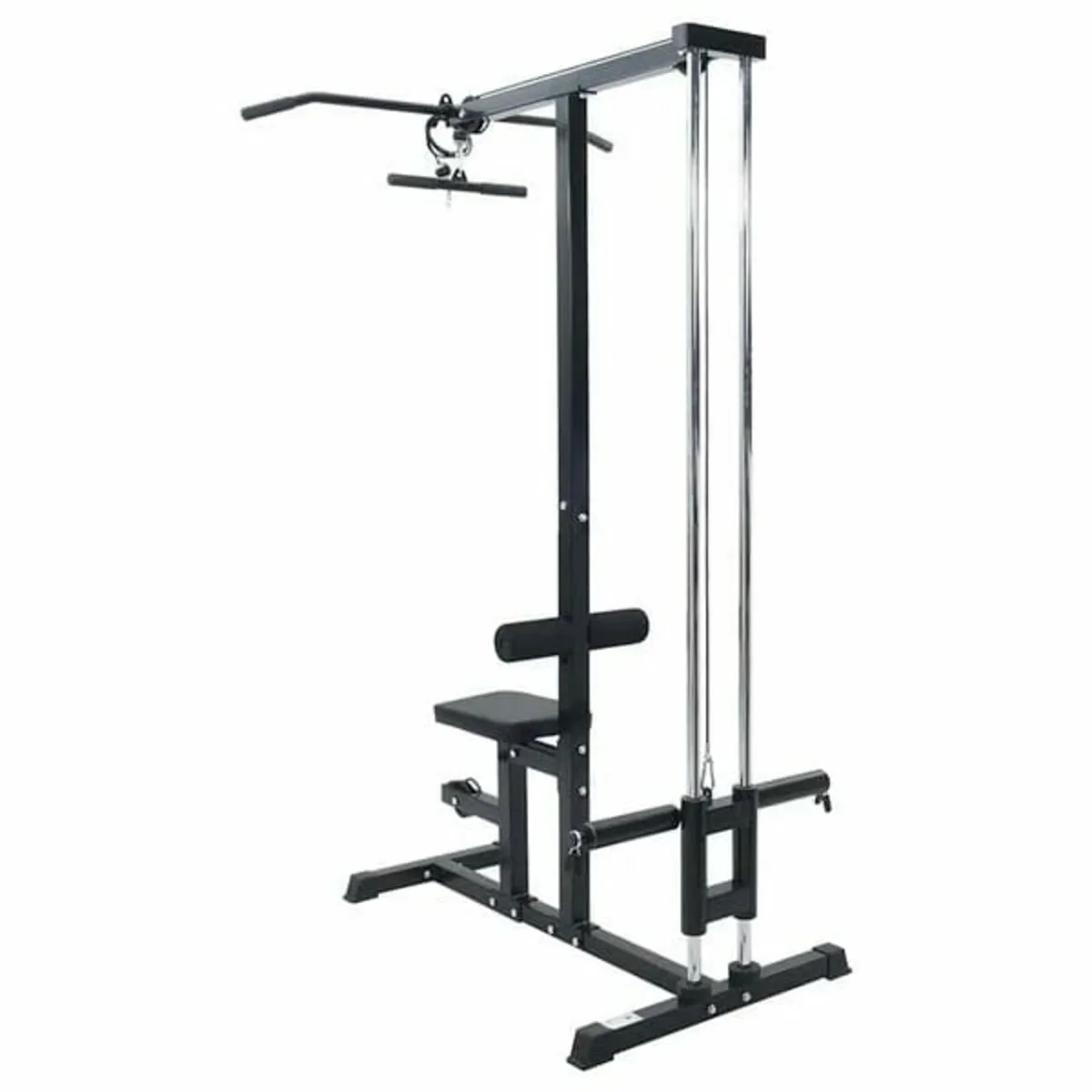 Lat Pulldown Machine Manual Black 110 x 70 x 187 c - Image 2