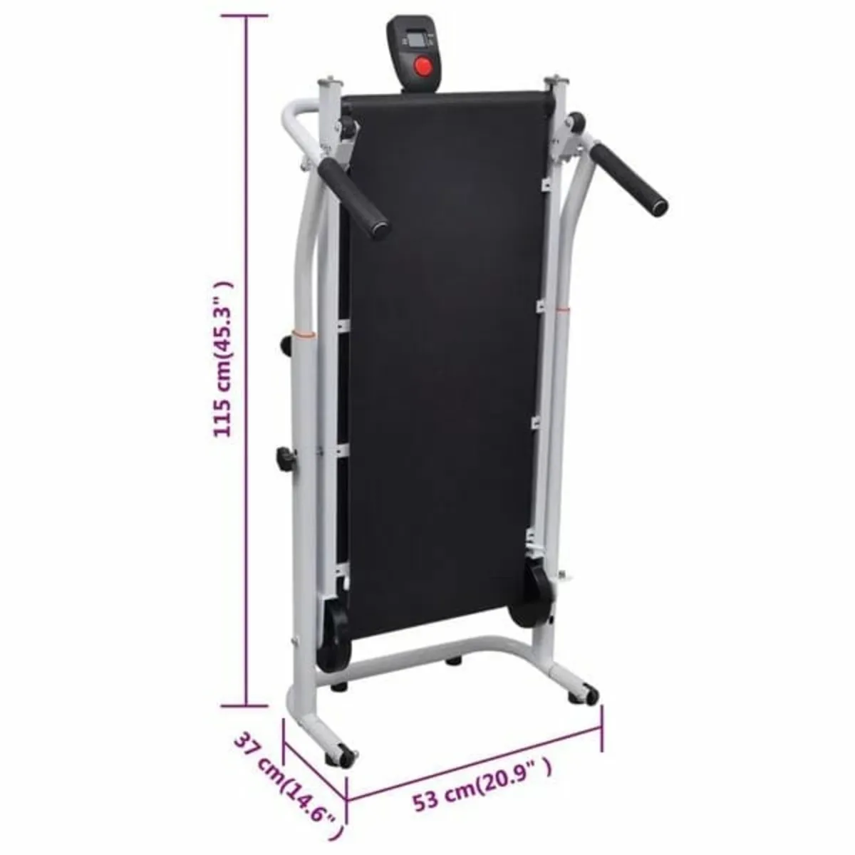 Mini Treadmill Folding 93 x 36 cm Black - Image 3