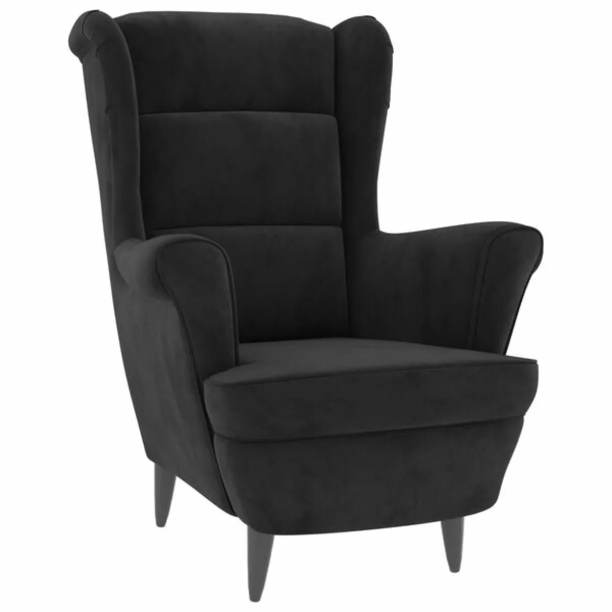 Armchair Black Velvet - Image 1