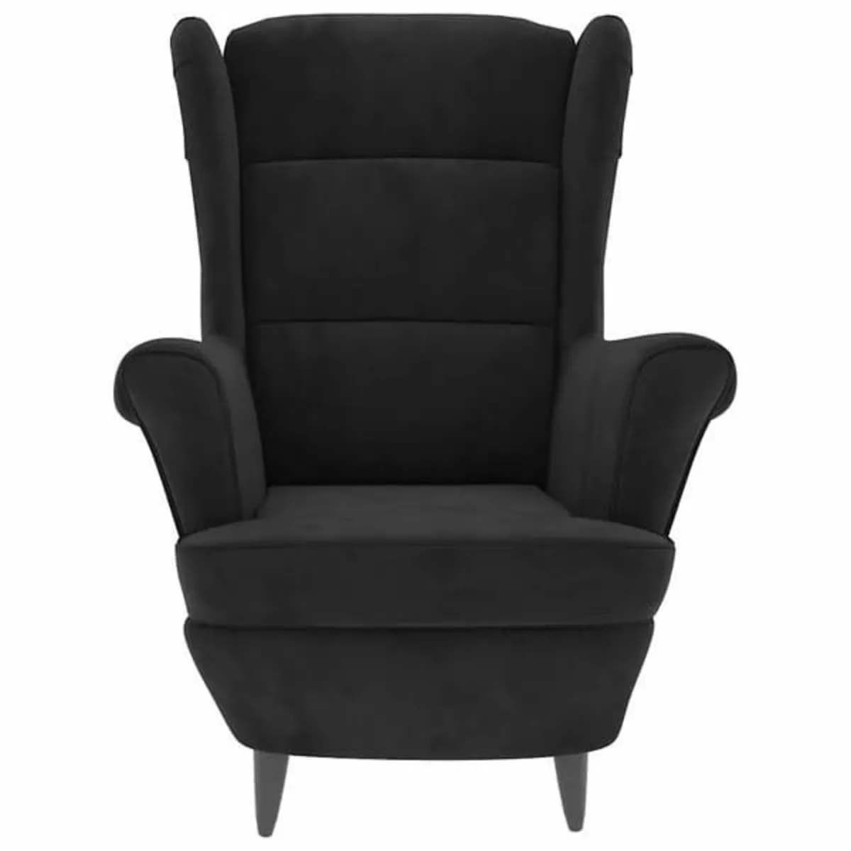 Armchair Black Velvet - Image 4