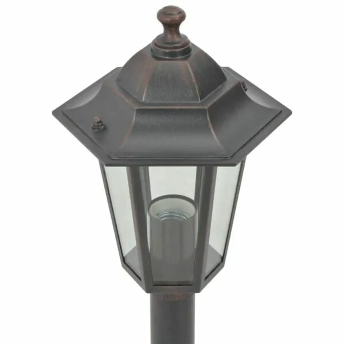 Garden Post Lights 6 pcs E27 110 cm Aluminium Bron - Image 4