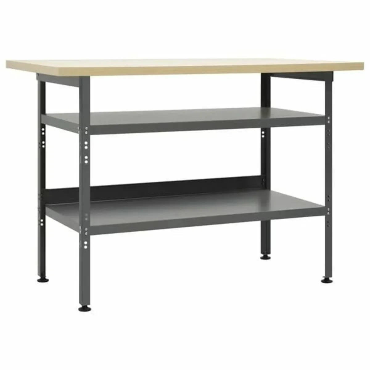 Workbench Grey 120x60x85 cm Steel - Image 1