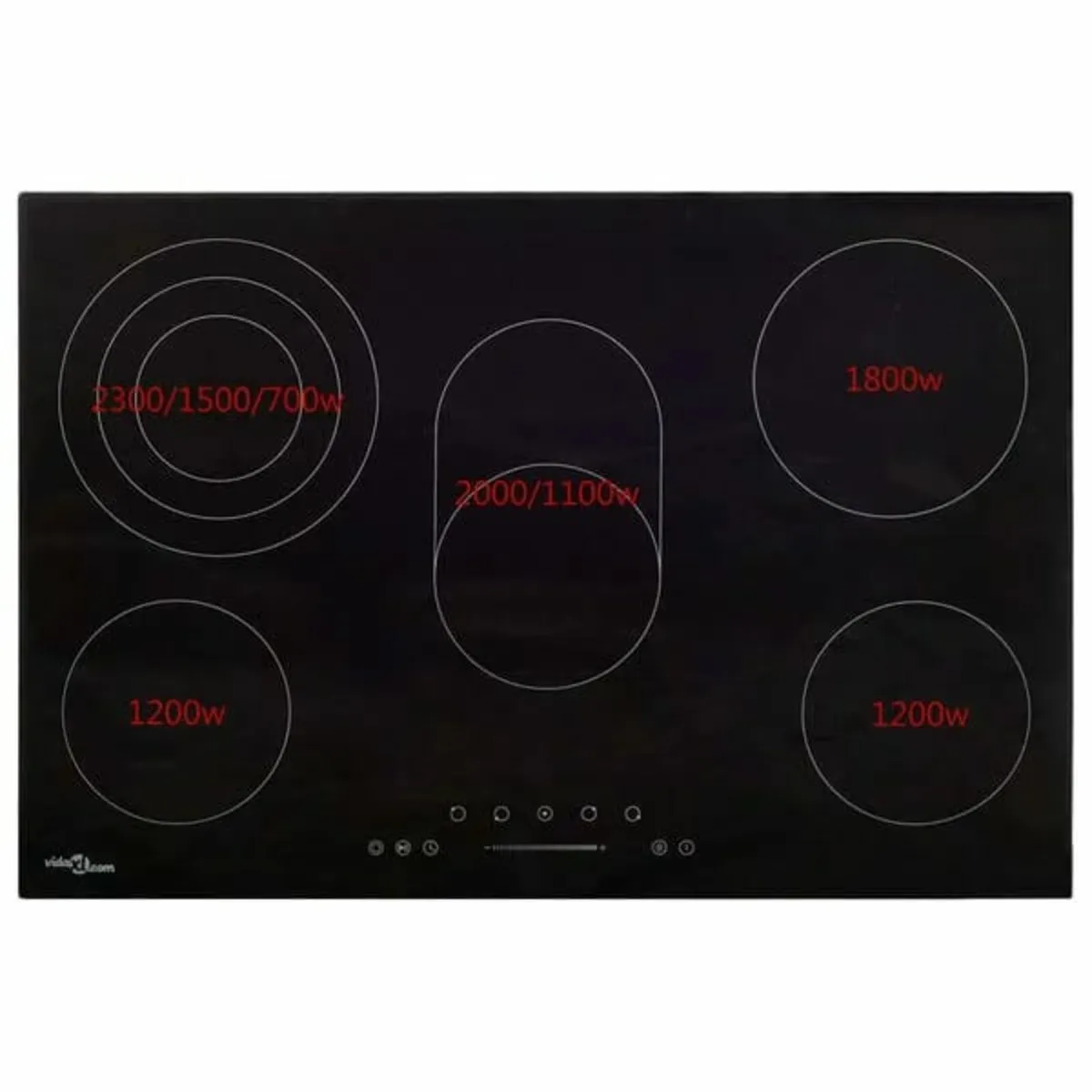 Ceramic Hob with 5 Burners Touch Control 90 cm 850 - Image 4