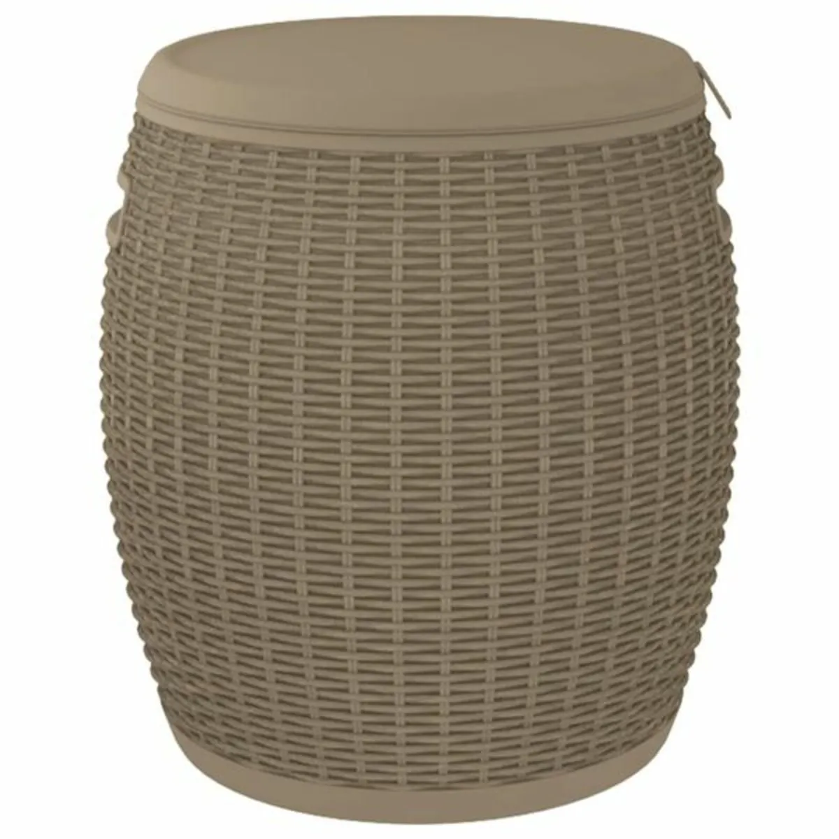 4-in-1 Garden Storage Box Light Brown Polypropylen - Image 4