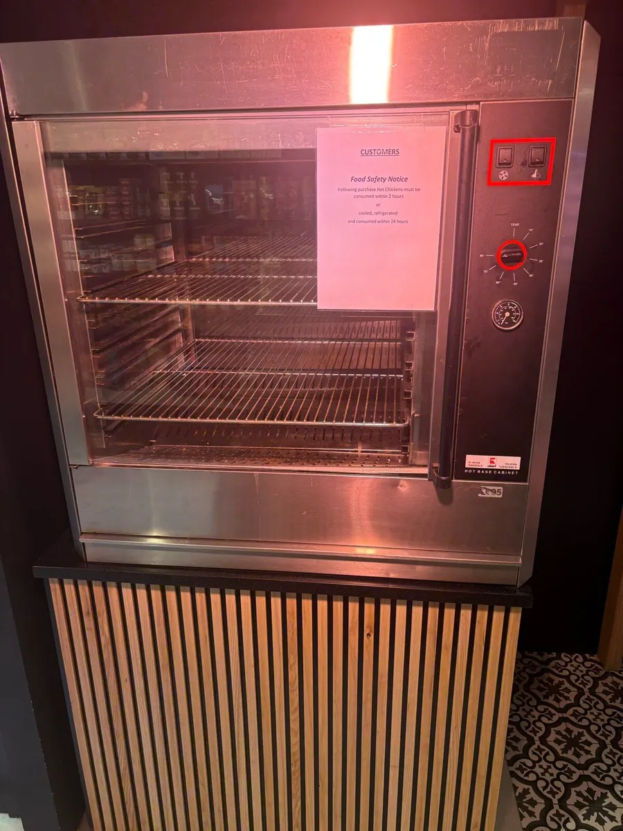 Cooked Chicken Hot Holding Box with Stand - Image 1