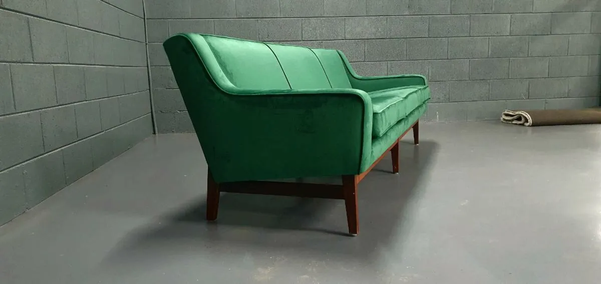 Mid-Century 3-Seater Sofa - Free Delivery - Image 2