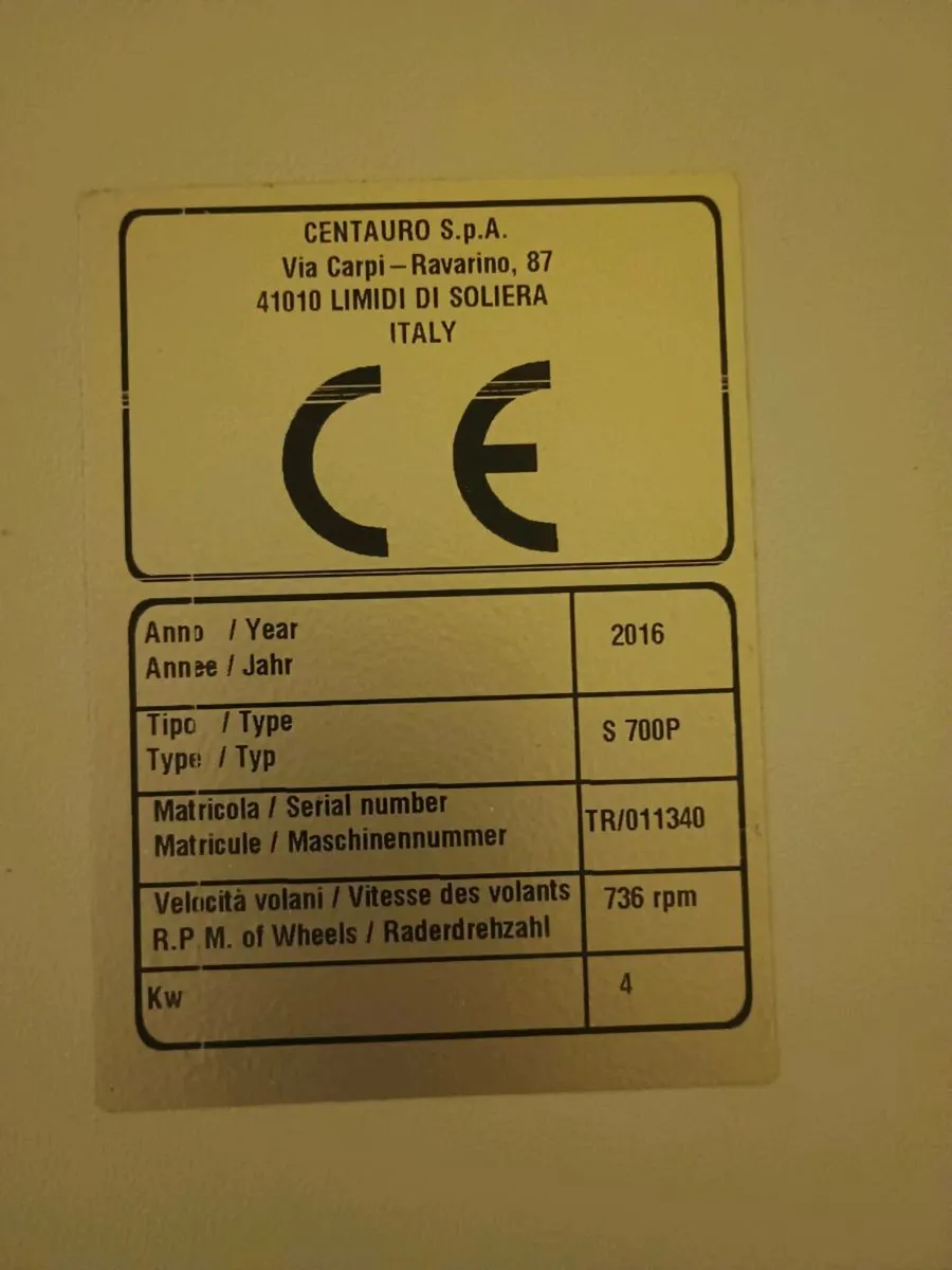 2016 Scm centauro minimax 700p Bandsaw like new - Image 2