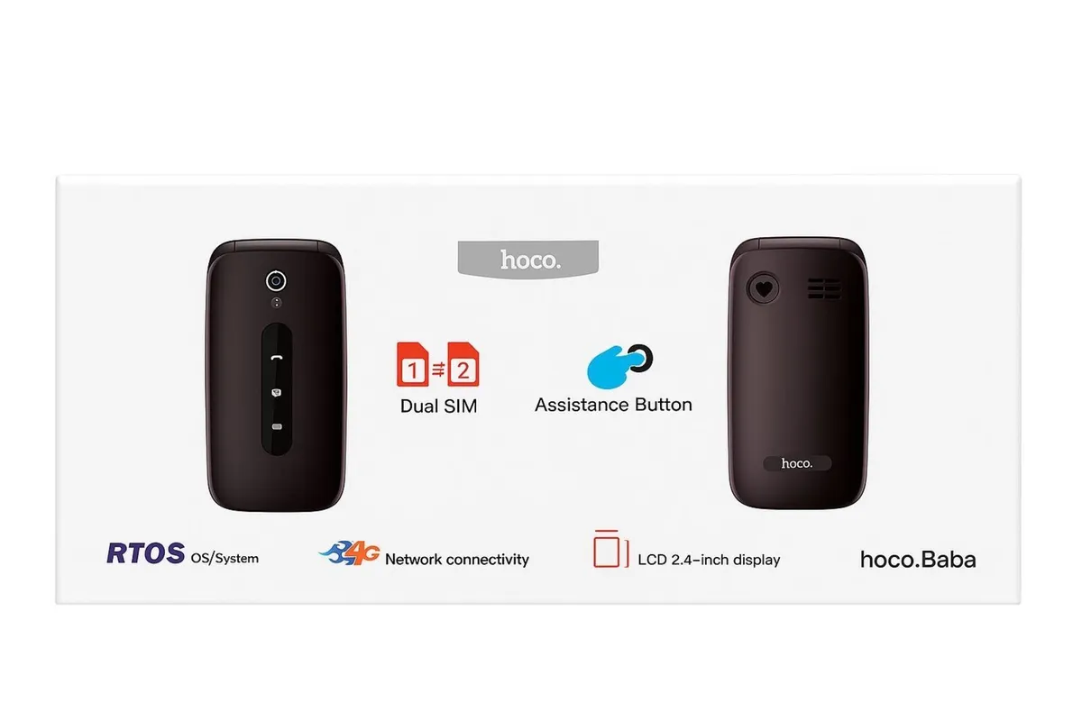 Hoco Flip button phone same as Doro phone - Image 3