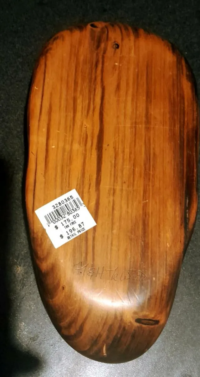 Handmade Maori wooden mask with Abalone eyes - Image 2