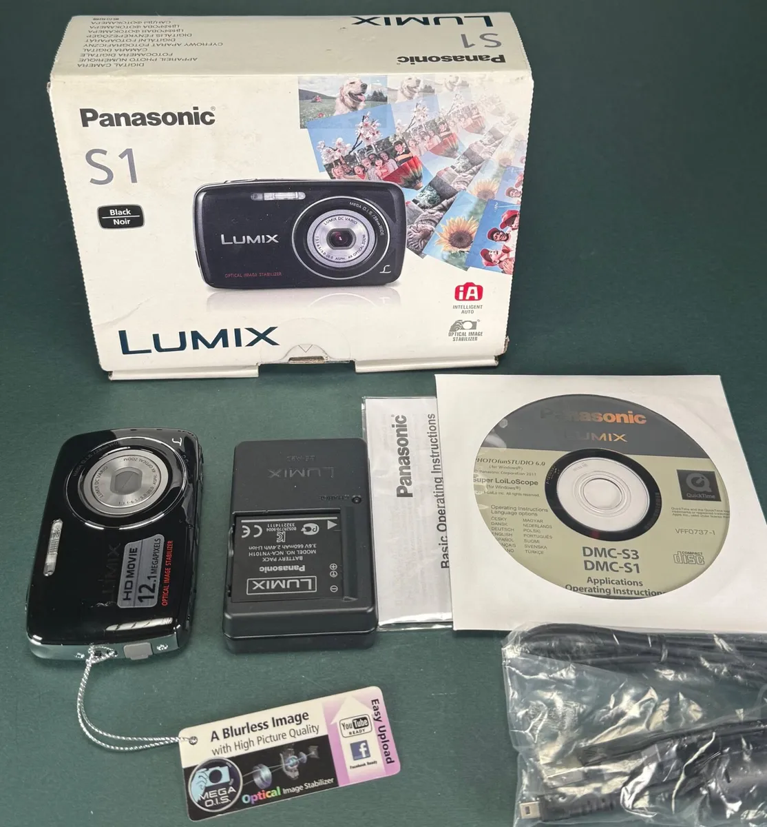 Panasonic Lumix DMC-S1 12.1 Mega Pixels Black - Image 1