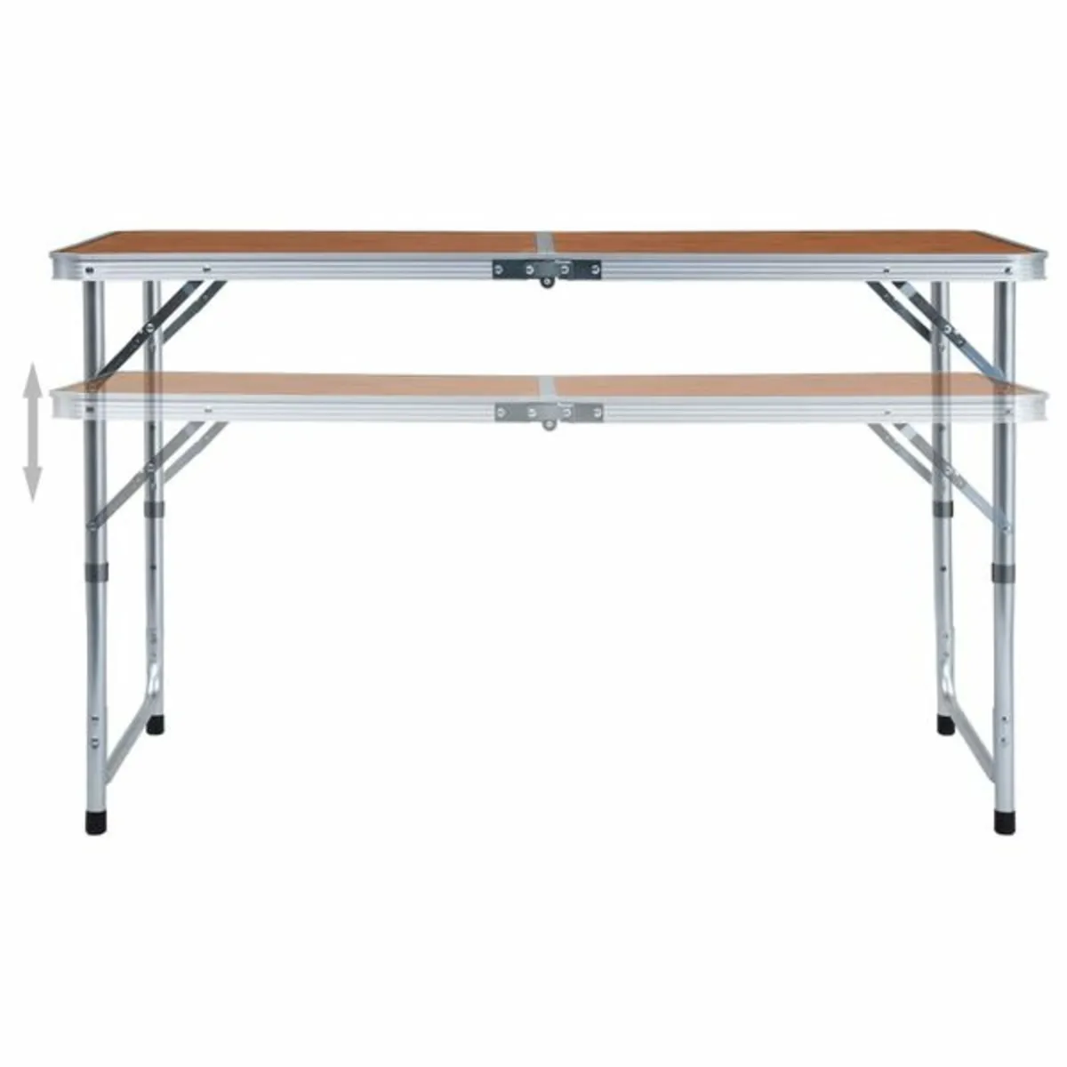 Foldable Camping Table Aluminium 120x60 cm - Image 2