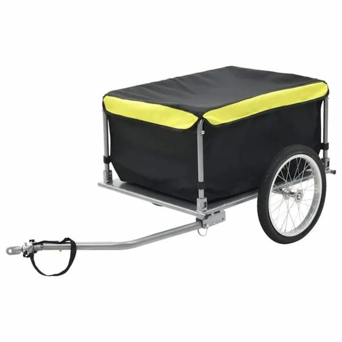 Bike Trailer Black and Yellow 65 kg - Image 1