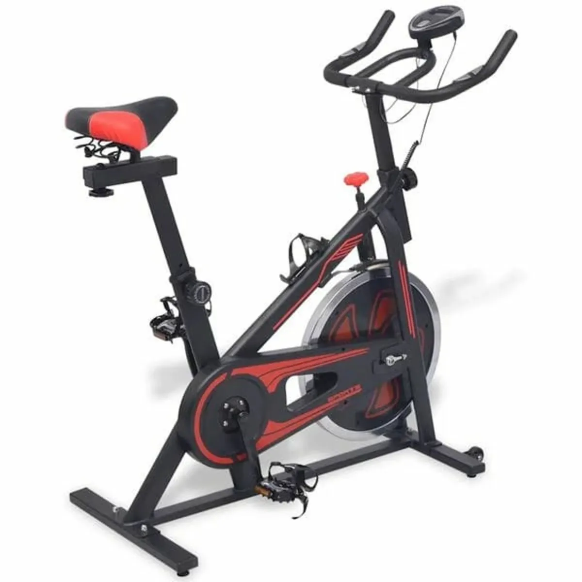 Exercise Training Bike with Pulse Sensors Black an - Image 2
