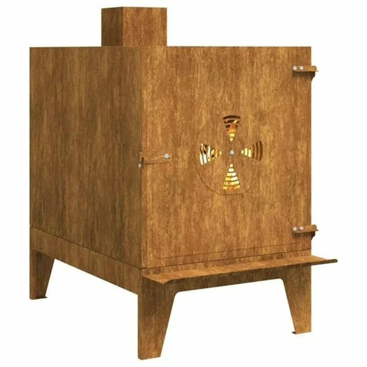 Camping Stove 35x50x60 cm Corten Steel - Image 2