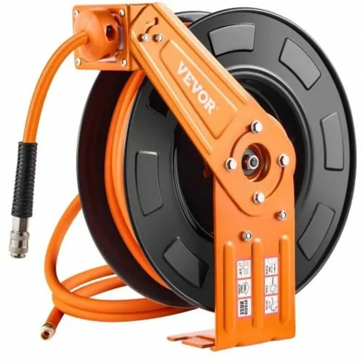 Retractable Air Hose Reel, 3/8 IN x 65 FT Hybrid A - Image 1