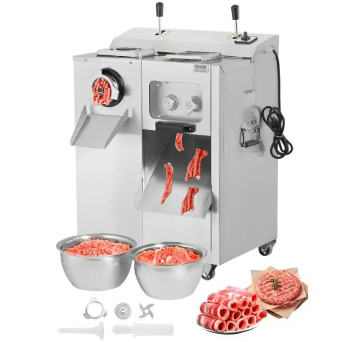 Meat Grinder, 14 Lbs/Min Electric Meat Grinder, Sl - Image 1