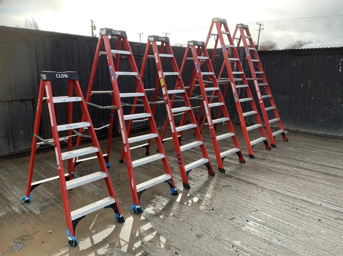 Selection of Aluminium Ladders – 5, 7 & 9 Step - Image 1