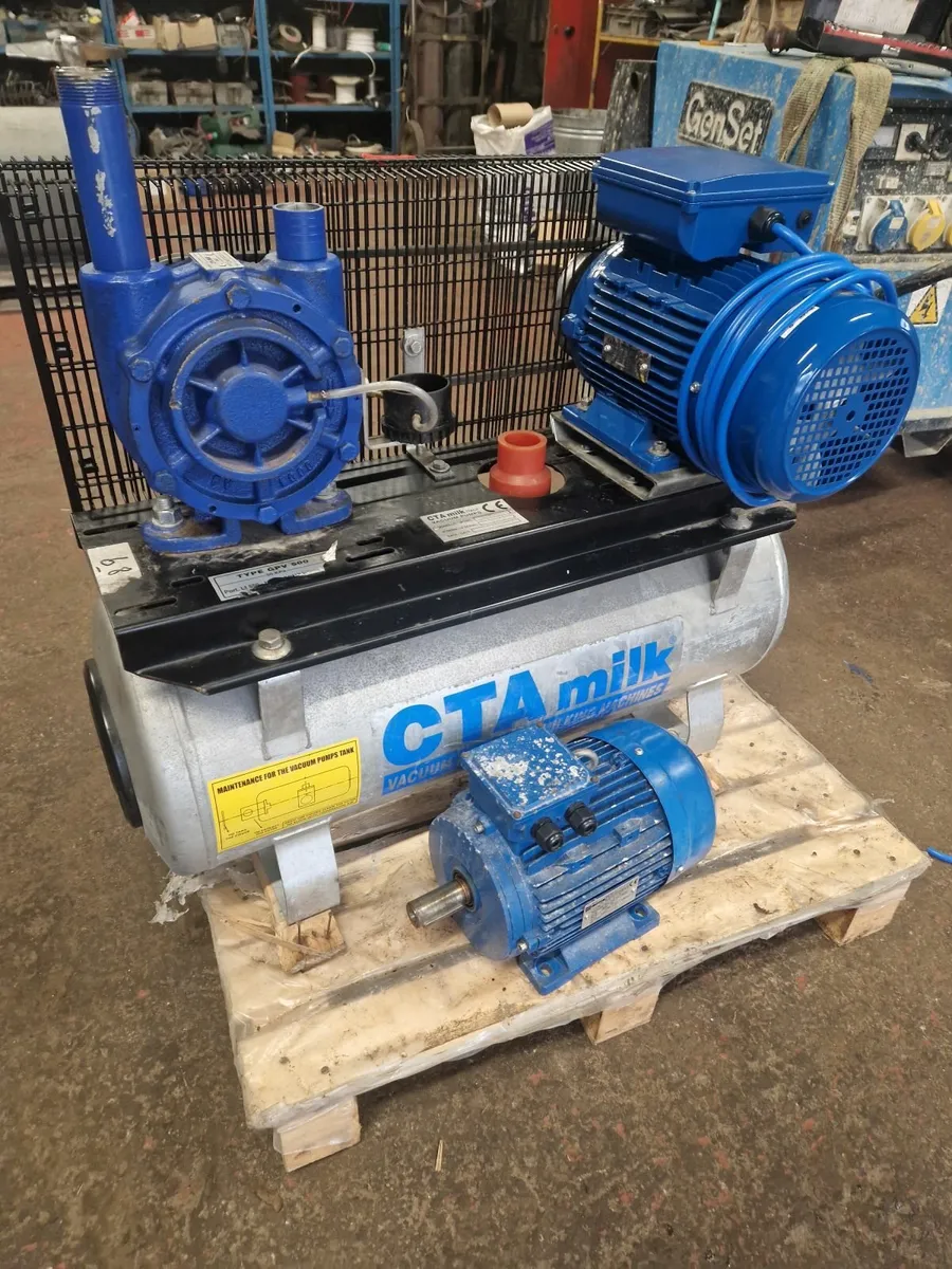 Milk vacuum pump and motor single phase - Image 3