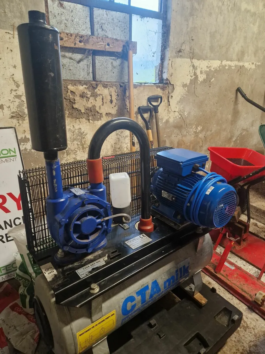 Milk vacuum pump and motor single phase - Image 1