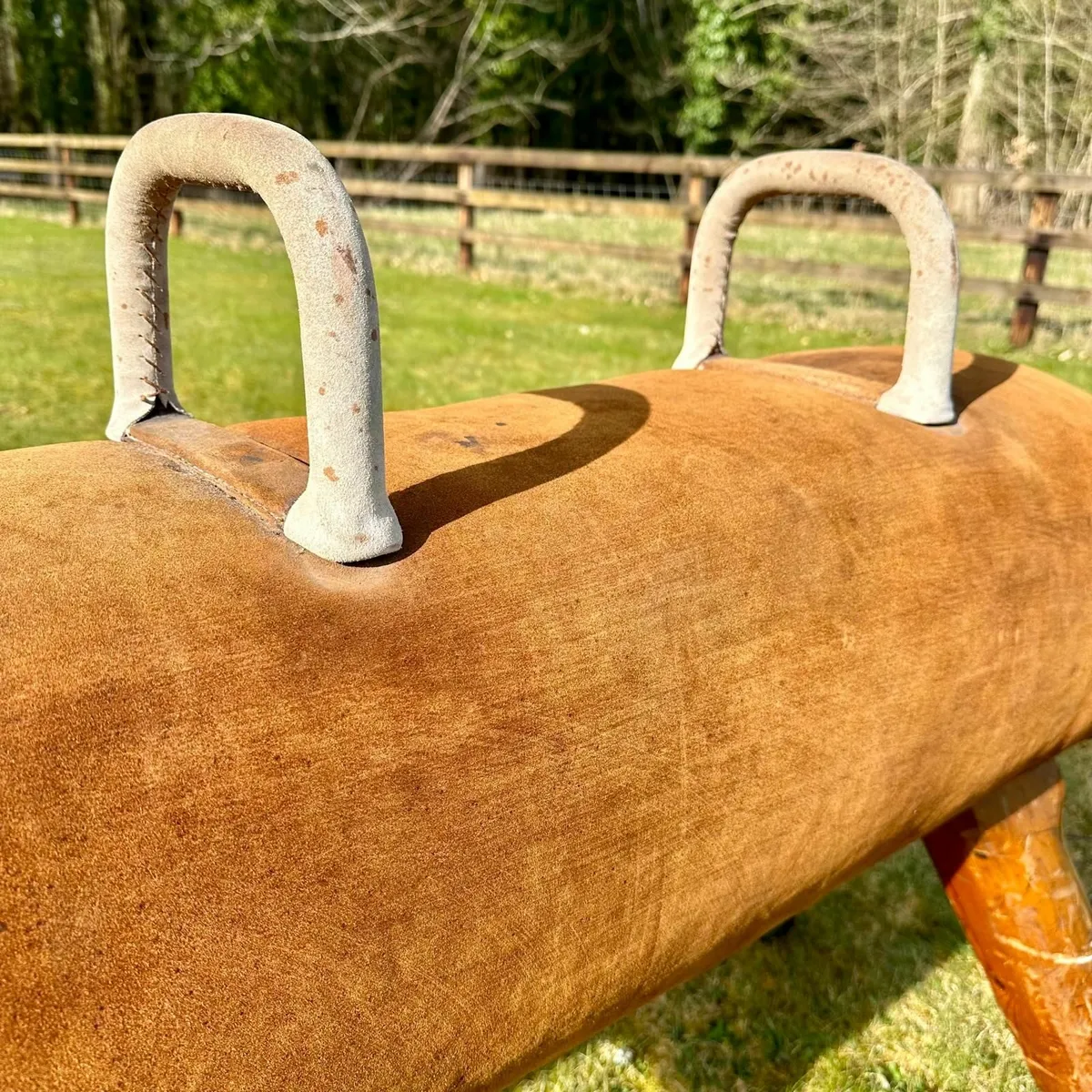 Vintage 1960s Leather Pommel Horse - Image 2
