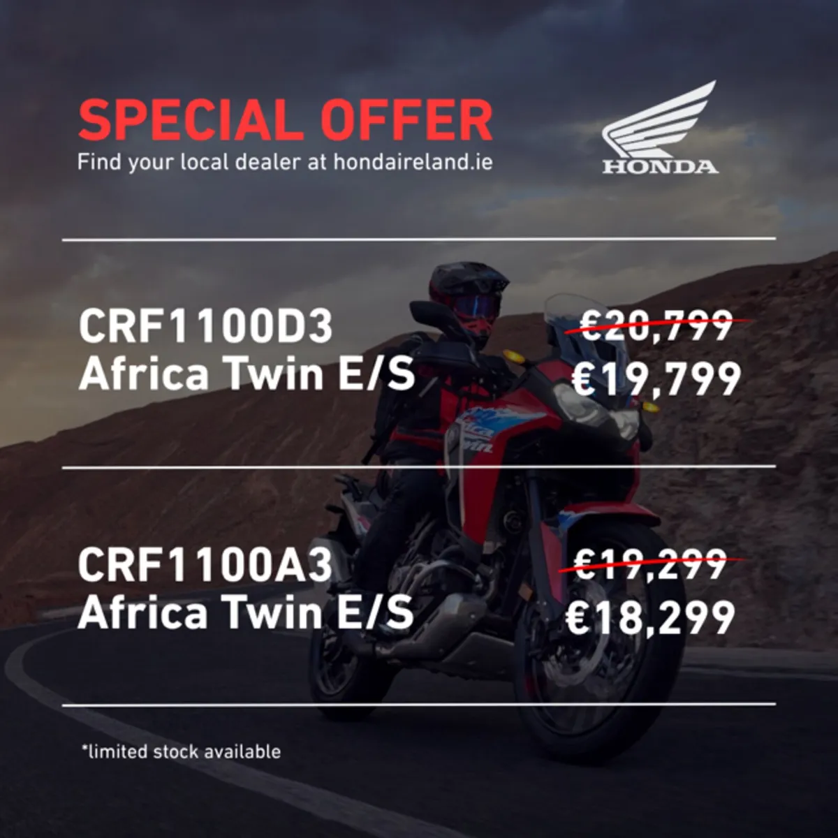 Honda’s Latest 261 Reg Offer @ Doherty Motorcycles - Image 3