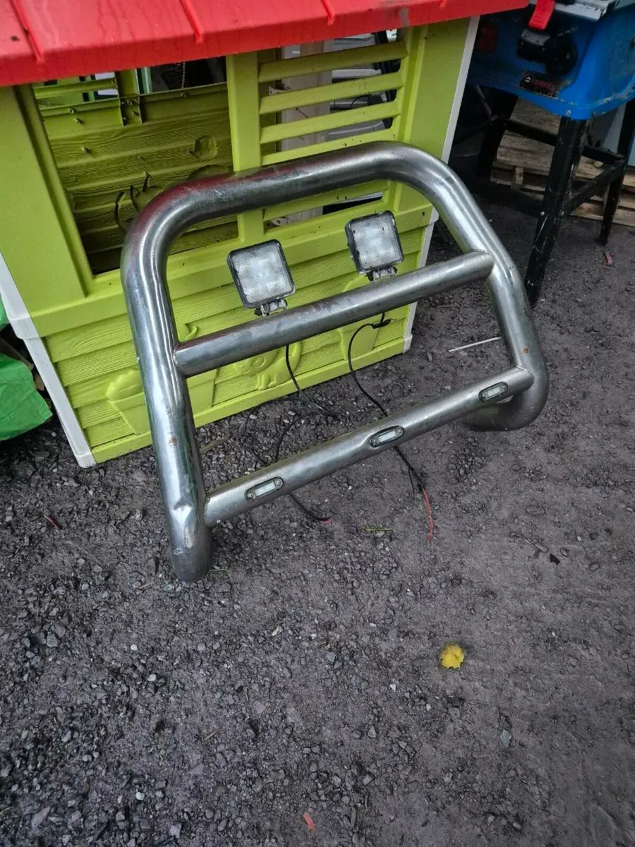Bull bar with lights - Image 1