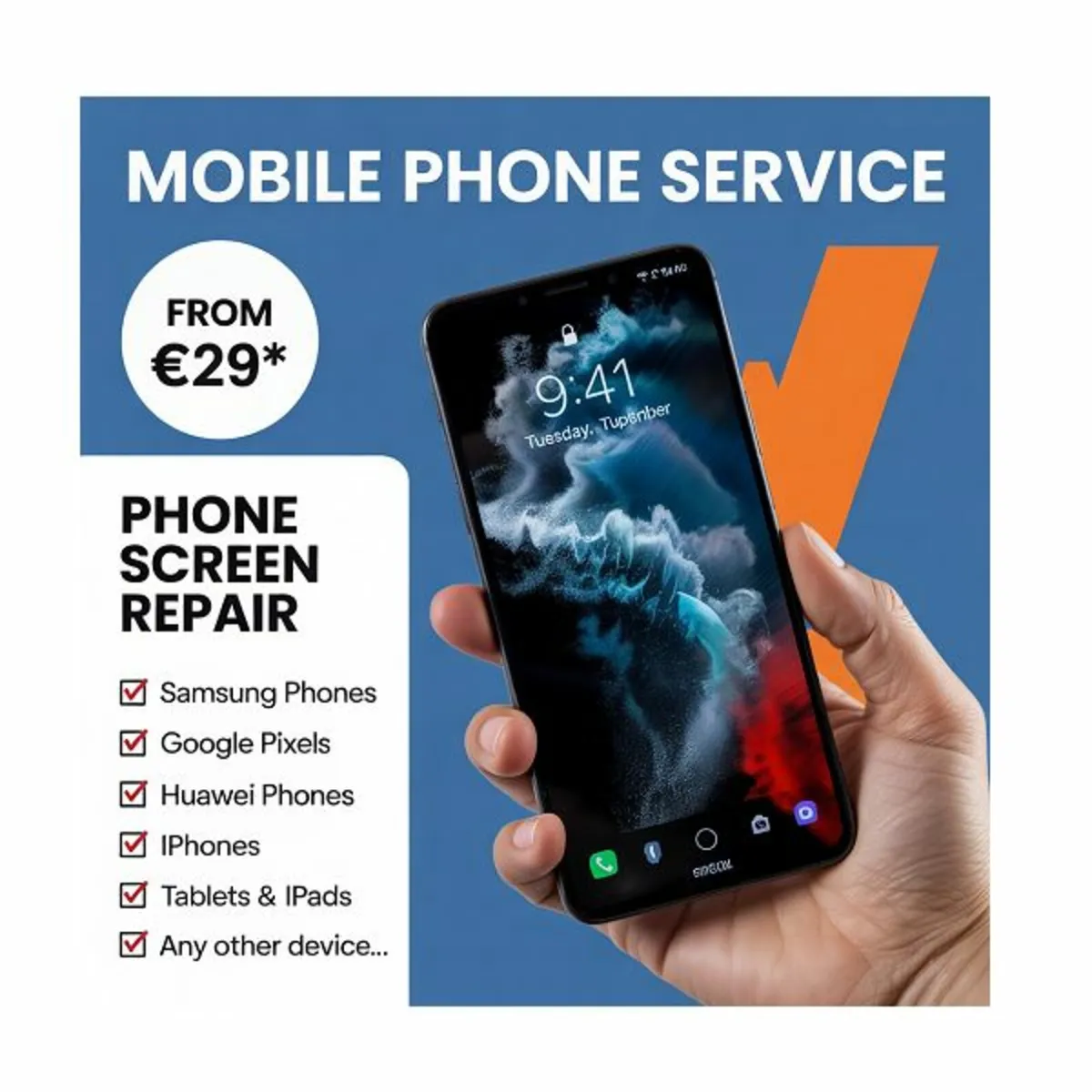 Mobile Phone iPhone Tablet Screen Replacement - Image 1