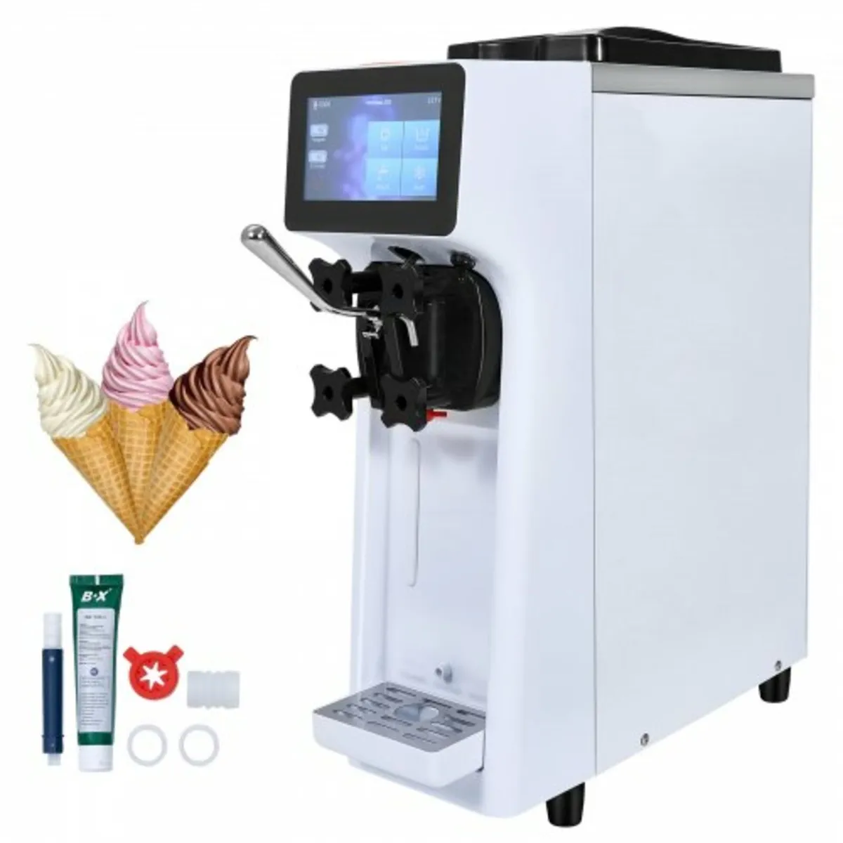 Commercial Ice Cream Machine, 10L/H Yield, 900W Si - Image 1