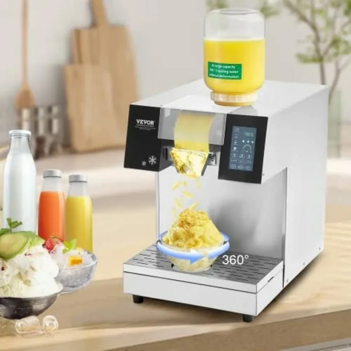 Commercial Snowflake Ice Machine, 397LBS/24H Snowf - Image 2